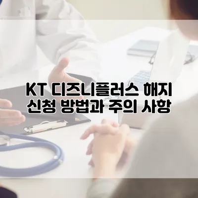 KT 디즈니플러스 해지 신청 방법과 주의 사항