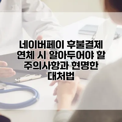 네이버페이 후불결제 연체 시 알아두어야 할 주의사항과 현명한 대처법