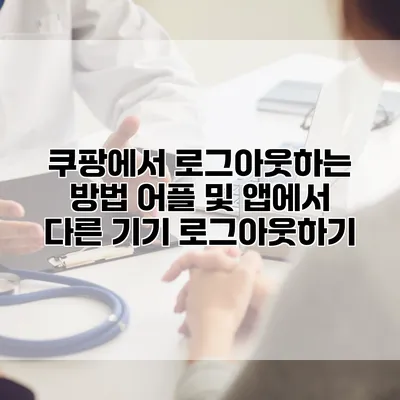 쿠팡에서 로그아웃하는 방법: 어플 및 앱에서 다른 기기 로그아웃하기