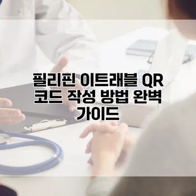 필리핀 이트래블 QR 코드 작성 방법 완벽 가이드